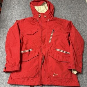 Nike Jacket Mens Large Red Snowboard Ski Snowboarding Winter Snow Waterproof